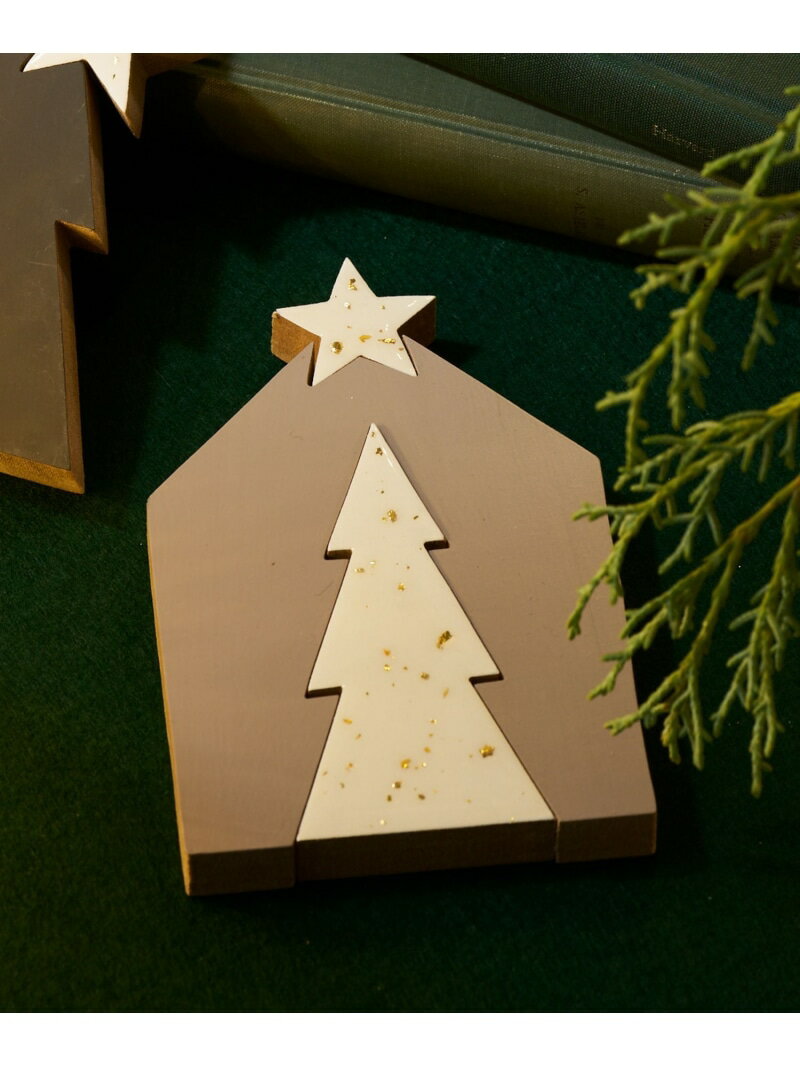 パズル風ハウスツリー LAKOLE ラコレ インテリア・生活雑貨 オブジェ・置物・アート グレー[Rakuten Fashion]