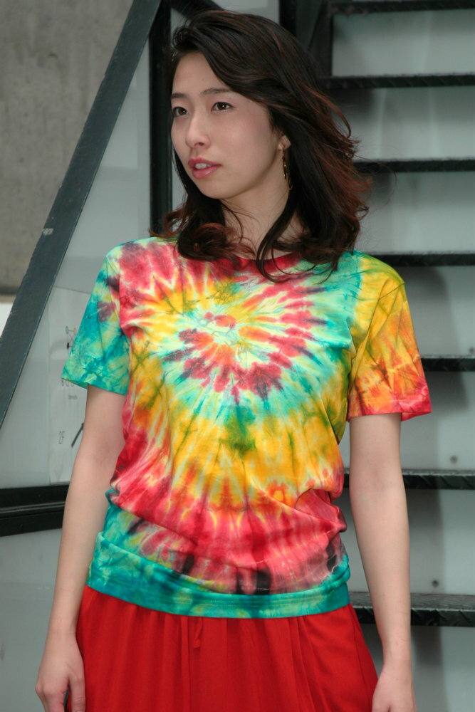 Rakuten - 【タイ直輸入】タイダイTシャツ　＜アジアンファッション/エスニックファッション/アジアン雑貨/レディース/アラジン＞