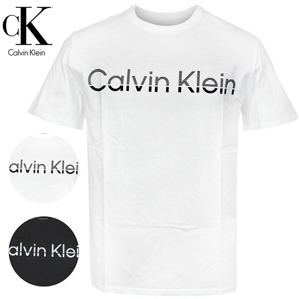 カルバン・クライン Tシャツ メンズ 【期間限定価格】カルバンクライン CALVIN KLEIN Tシャツ 半袖 メンズ カットソー クルーネック コットン CK ロゴ プリント 人気 ブランド 丸首 トップス ストリート ギフト