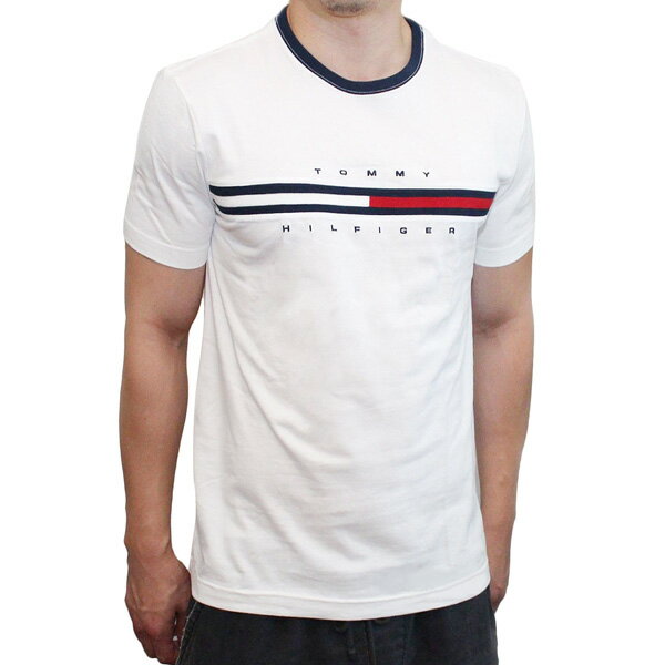 トミーヒルフィガー Tシャツ クルーネック カットソー 半袖 ロゴ 丸首 アメカジ コットン トップス ルームウェア Tommy Hilfiger