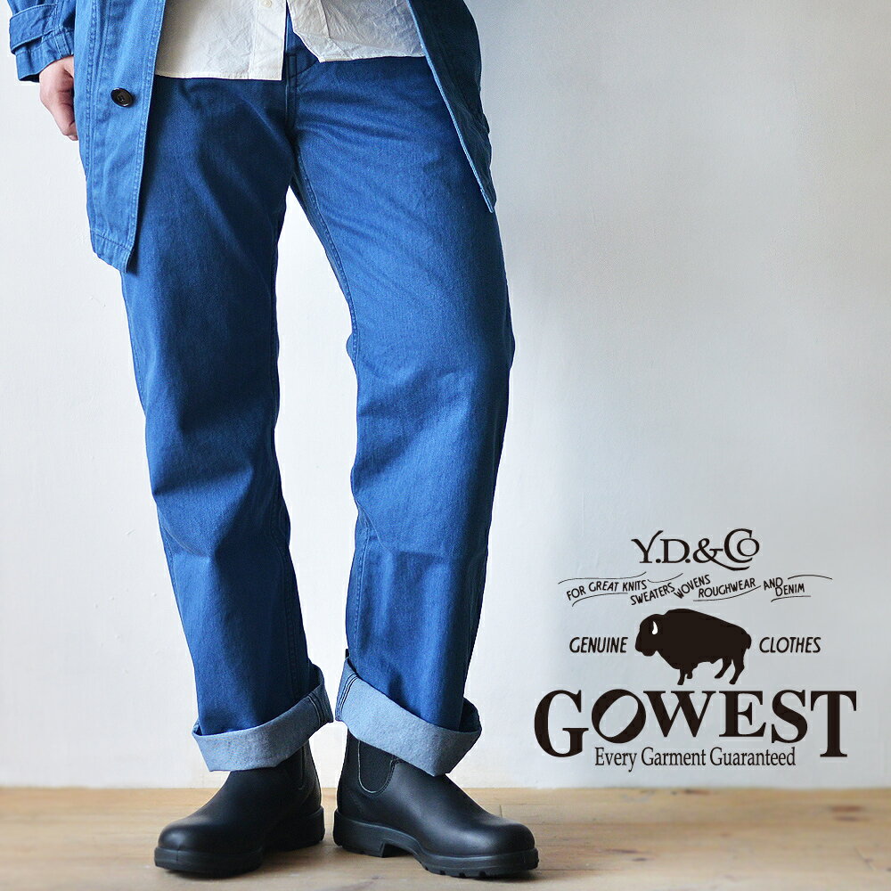 GOWEST ゴーウェスト INDIGO BASIC CHINO'S PANTS インディゴ染め ベーシック チノパンツ