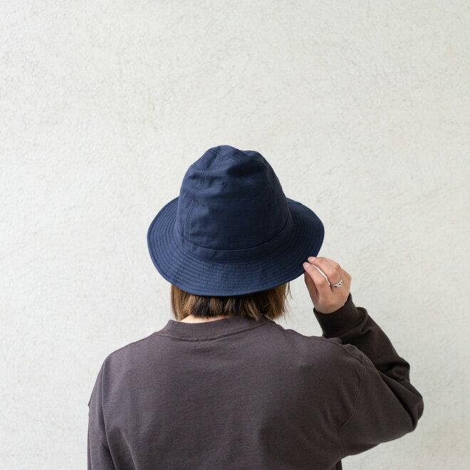 HIGHER ハイヤー バックサテンマウンテンハット 帽子 大きめ 無地 シンプル メンズ レディース 春 夏 日本製