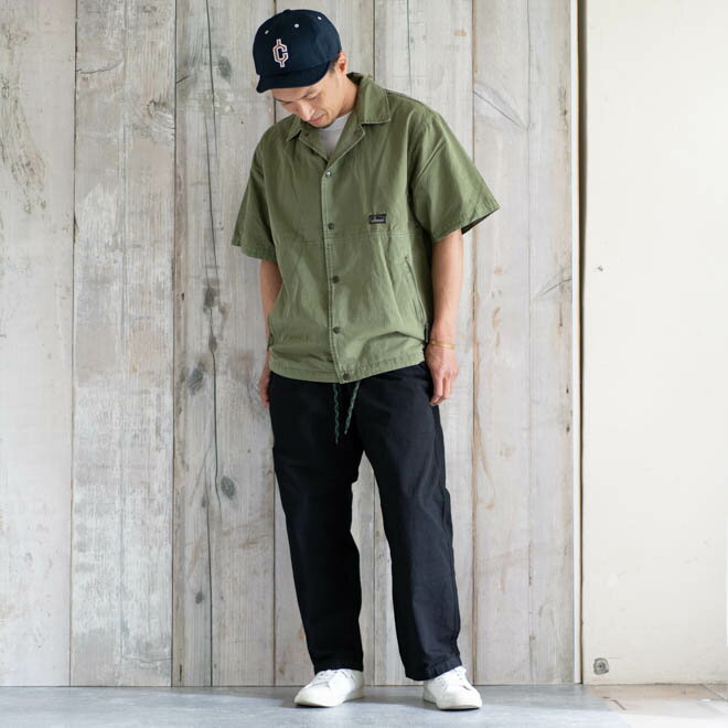 GOHEMP ゴーヘンプ HEMP JAM SHIRTS ヘンプジャムシャツ 半袖 キャンプ 釣り アウトドア メンズ 無地 春 夏