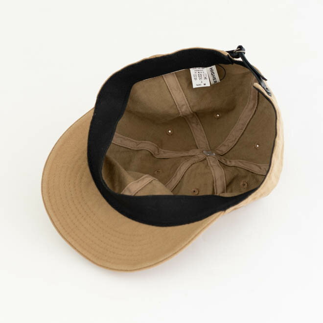HIGHER ハイヤー ヴィンテージヘリンボンキャップ 帽子 無地 シンプル カジュアル メンズ レディース 春 夏 日本製