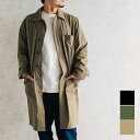 UNIVERSAL OVERALL ユニバーサルオーバーオール SOUTIEN COLLAR COAT ステンカラーコート ライトコート スプリングコート メンズ レディース ブラック オリーブ ベージュ