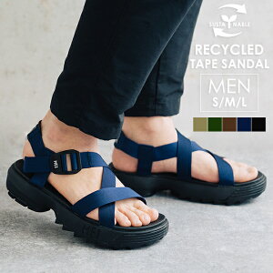 MEI メイ エムイーアイ Recycled tape sandal MENS サンダル スポーツサンダル スポサン ストラップサンダル 靴 シャークソール 厚底 メンズ 男性 アウトドア 夏 サスティナブル リサイクルナイロン 在庫処分 バーゲン