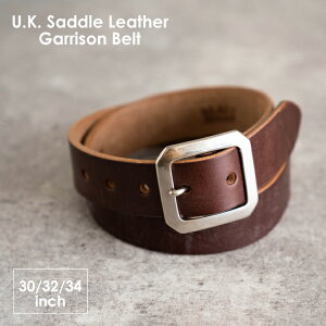 RE.ACT リアクト U.K. Saddle Leather Garrison Belt ベルト 本革 メンズ レディース プレゼント ギフト 蝋鞣し 日本製