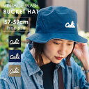 Well Tailored ウェルテイラード VINTAGE WASH BUCKET HAT ハット 帽子 ヴィンテージ ワンポイントロゴ ウォッシュキャンバス...
