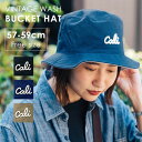 Well Tailored ウェルテイラード VINTAGE WASH BUCKET HAT ハット 帽子 ヴィンテージ ワンポイントロゴ ウォッシュキャンバス メンズ レディース