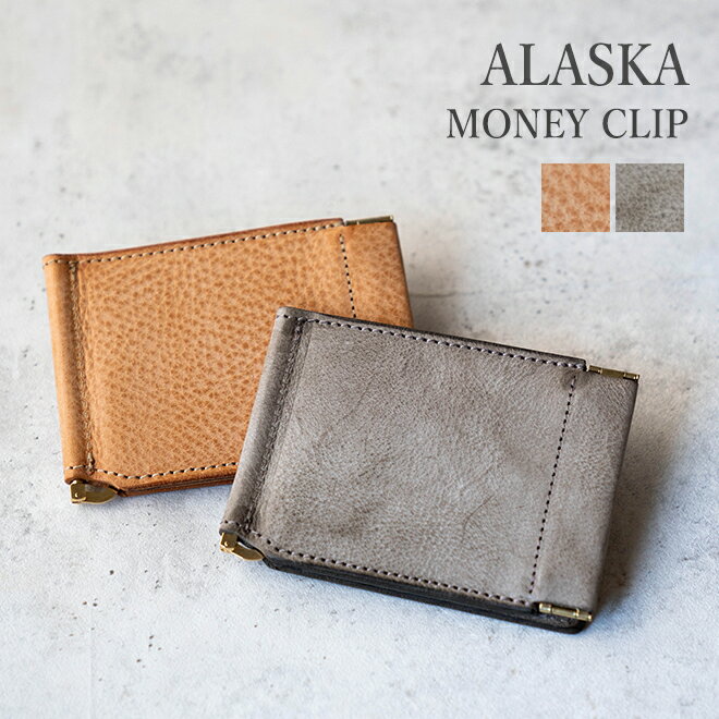 Re-ACT リアクト ALASKA LEATHER MONEY CLIP WALLET 財布 マネ ...