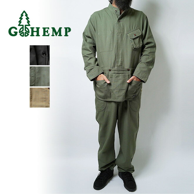 GOHEMP ゴーヘンプ FIRE RIDGE ALL IN ONE オールインワン サロペット 難燃素材 オーガニックコットン ..