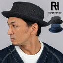 Req Hatter レックハッター DENIM PORK PIE ハット 帽子 メンズ レディース 綿 コットン シンプル 手洗い可能 カジュアル 旅行 アウ...