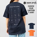 snowpeak スノーピーク CHOOSE YOUR LANTERN T SHIRT ランタン Tシャツ 半袖 インナー カットソー プリント コットン メンズ レディース 人気ブランド アウトドア カジュアル バックプリント