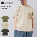 snowpeak スノーピーク Insect Shield Tシャツ 半袖 メンズ レディース カットソー 春 夏 防虫加工 クルーネック アウトドア キャンプ...