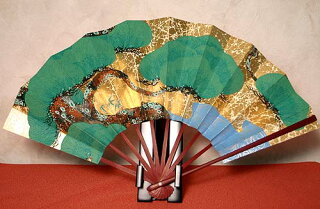 飾り扇子(大)松