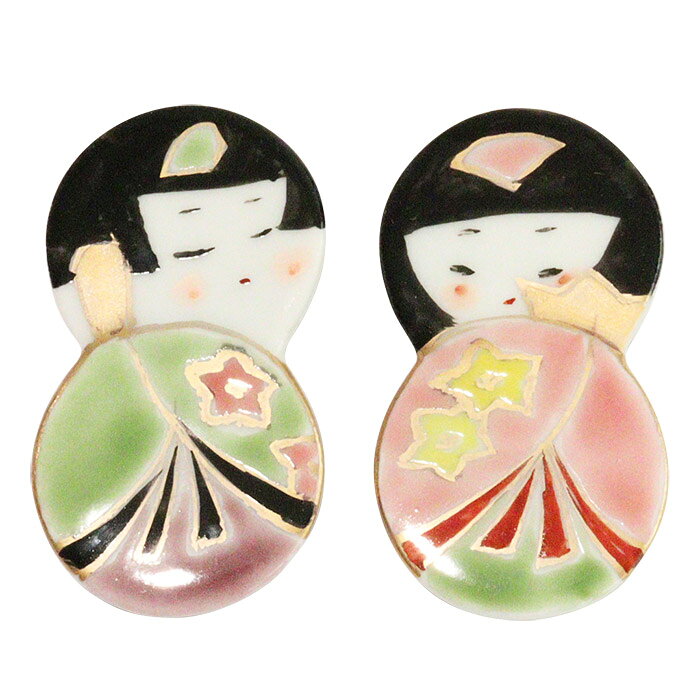 箸置き 雛わらべ ペア (雛祭り ひな祭り 桃...の紹介画像2