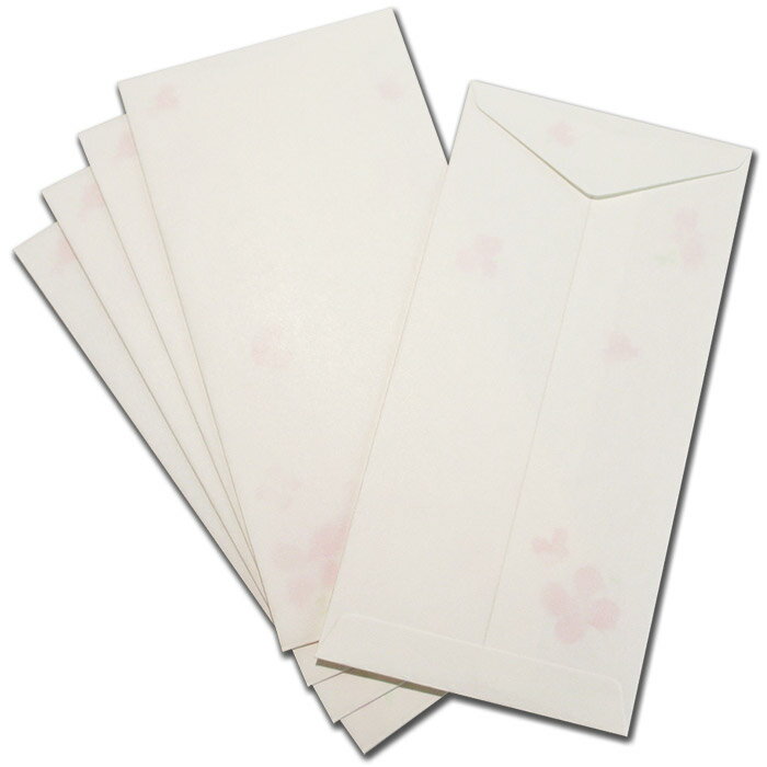 封筒 花柄 「和紙 ちぎりえ ピンク」CE250-63 レター 手紙 メッセージカード お年玉袋 お祝い袋 金封 上品 おしゃれ かわいい シンプル お礼状 感...