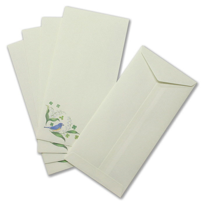 封筒 花柄 鳥 「幸せのさえずり」CE250-68 レター 手紙 メッセージカード お年玉袋 お祝い袋 金封 上品 おしゃれ かわいい シンプル お礼状 感謝状...