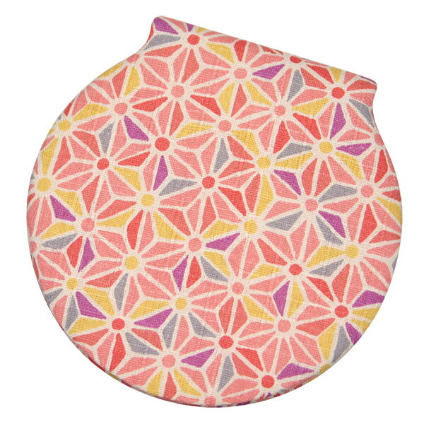 コンパクトミラー 丸手鏡 「豆麻の葉 桜」 手鏡 立て鏡 折りたたみ 小さい 可愛い 和風 和柄 日本製 【メール便対応商品】