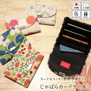 じゃばら カードケース ナチュラル 5ポケット クレジットカードケース アコーディオンカードケース 蛇腹 ジャバラ 名刺入れ カード入れ 布製 コンパクト 綿 ...