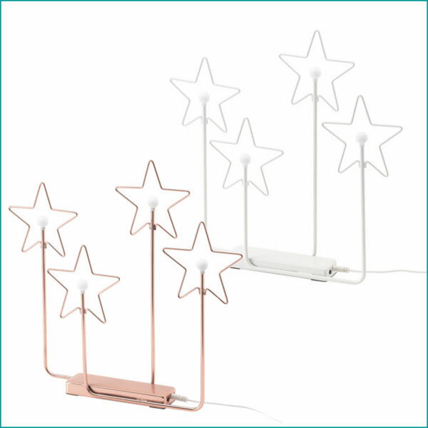 ストローラ LEDテーブルデコ 4つの星 【IKEA （イケア）】 スウェーデン (STRALA) 北欧【クリスマス オブジェ】 置物 インテリア デコレーション クリスマスパーティ 【ギフト】プレゼント 景品