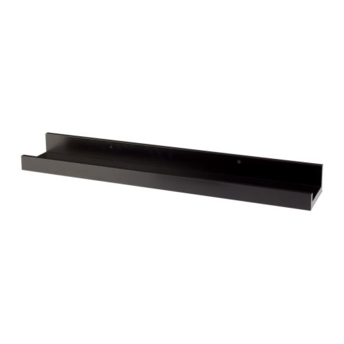 リッバ アート用飾り棚 ブラック【IKEA （イケア）】 スウェーデン (RIBBA) 北欧【飾り棚】 棚 シェルフ アート 芸術 写真 ディスプレイ 結婚式 小物 収納