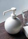 【Globe】グローブ シャワーボトル 除菌 無地 磁器 丸 ディスペンサー 日本製 ロロ 350ml ウィルス対策 インフルエンザ予防