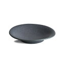 【SALIU】結 YUI 小皿 10cm 豆皿 墨 ブラック ダークグレー　陶器　磁器　白磁　円　かわいい　可愛い　美濃焼　日本製　深山　miyama