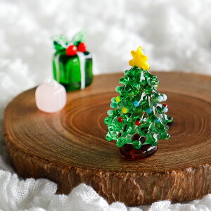 【The Joy Luck Club】クリスマスツリー　42mm　Christmas tree　ガラス製　オブジェ　クリスマス　ミニチュア