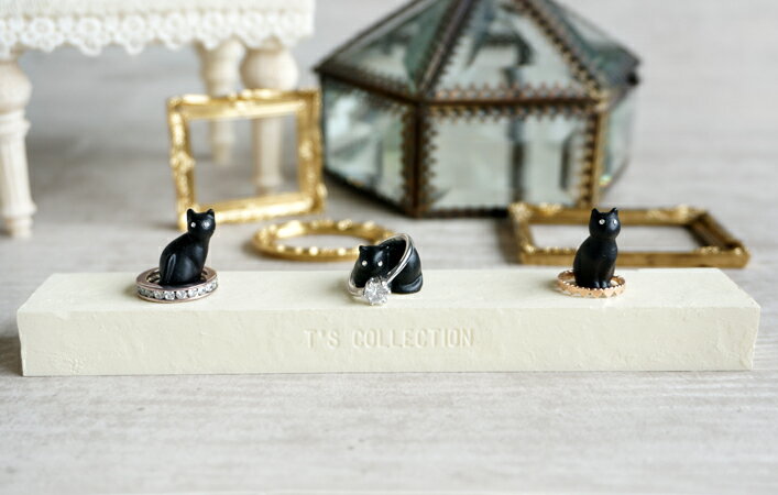 【Neco】リングスタンド　 3リングスタンド 　ネコ 指輪置き 猫 ねこ キャット cat ティーズコレクション T's COLLECTION