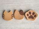 【Mio】Mioシリーズ 箸置き 箸おき レスト トラ ブチ にくきゅう 肉球 虎 猫 ねこ ネコ Cat キャット 木製 ビーチ 藤芸