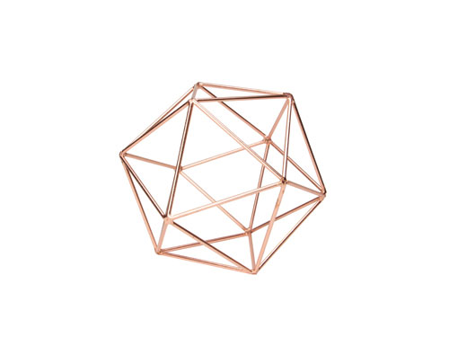 【DETAIL】イコサヒードロンフレーム　15cm “コッパー（S）” Icosahedron Frame “Copper（S） インテリア オブジェ