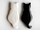 【Pearl Collection】猫　箸置きS ねこ 白猫 黒猫 ネコ キャット レスト 水牛角 シェル パール 貝