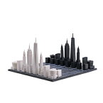 【Skyline Chess】スカイラインチェス　NY　ニューヨーク　木製ボード　エンパイアステート　ワンワールドトレード　グッゲンハイム美術館