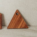 【TEAK WOOD】カッティングボード 14cm 三角形 チーク SC-12