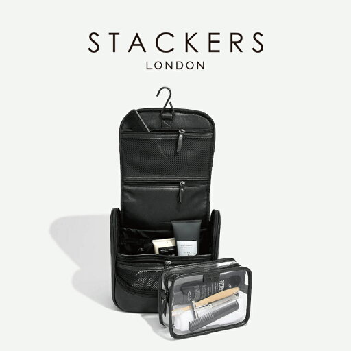 【STACKERS】ハンギング ウォッシュバッグ Hanging Wash Bag メンズブラック Men's Black スタッカーズ 【STACKERS】ハンギング ウォッシュバッグ Hanging Wash Bag メンズブラック Men's Black スタッカーズ