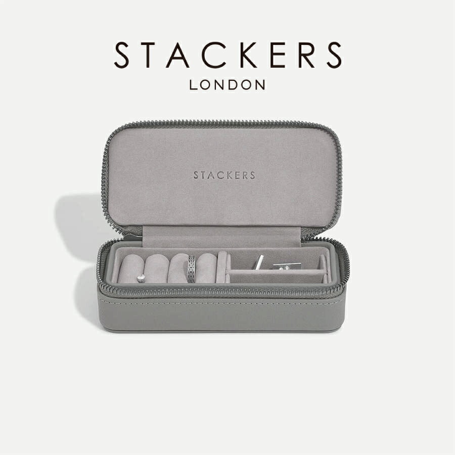 【STACKERS】トラベル ジュエリーボックス M メンズ Men's スレート グレー グレイ Slate Grey スタッカーズ
