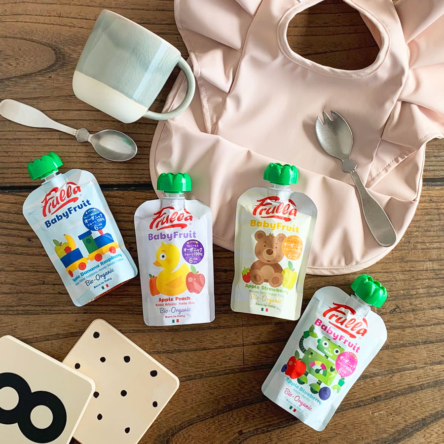 【Baby Fruit】　ベビーフルーツ　オーガニック　フルーツ　スムージー　有機フルーツ　果物　ヘルシー　食物繊維　ダイエット　離乳食　お出かけ　携帯用　ジュース　水分補給　アップル　ストロベリー　バナナ　ラズベリー　ピーチ