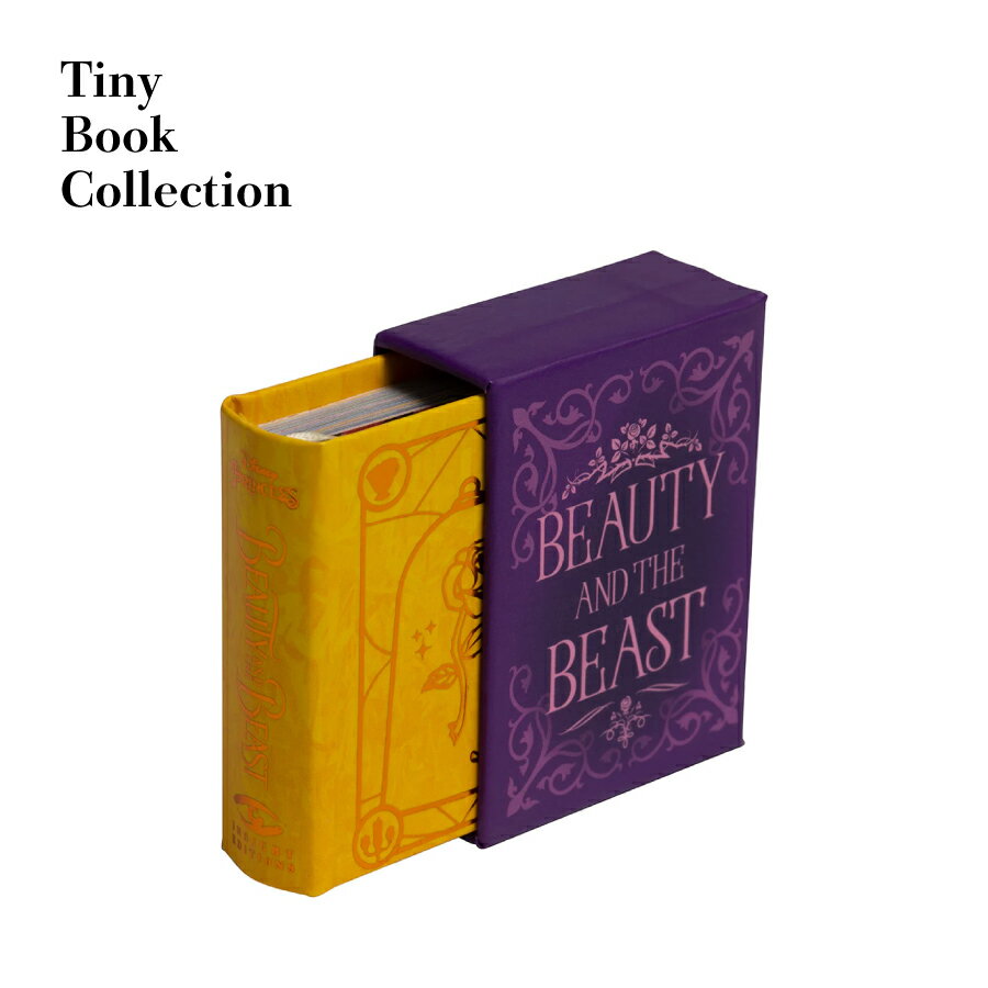 【 Books 】Tiny Book Collection 美女と野獣 Beauty and the Beast　ミニチュア タイニーブック　5x4cm　ミニ絵本　Disney PRINCESS