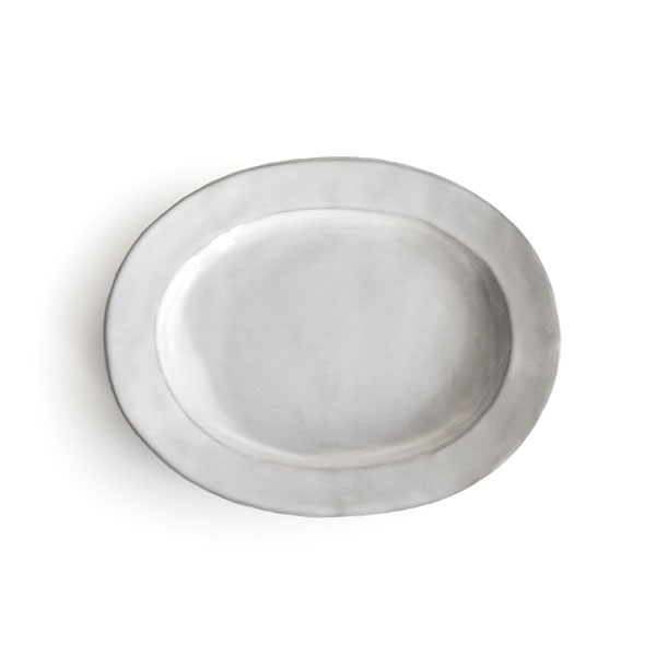 【Saveur】サヴール　オーバルプレート　16cm 楕円 小皿 取り皿 黒土 グレイ カフェ ロロ 日本製