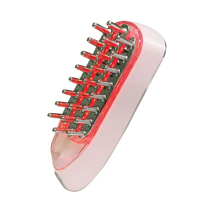 スカルプケア ブラシ 美ルル ブリリアントヘアー ミニ ピンク｜美顔器 頭皮ケア 電気バリブラシ EMS RF 温熱 振動エステ 赤色LED 育髪 養毛 薄毛 抜け毛 対策 美容家電 育毛剤 併用OK 母の日 父の日 プレゼント ギフト 贈り物 男女兼用 送料無料