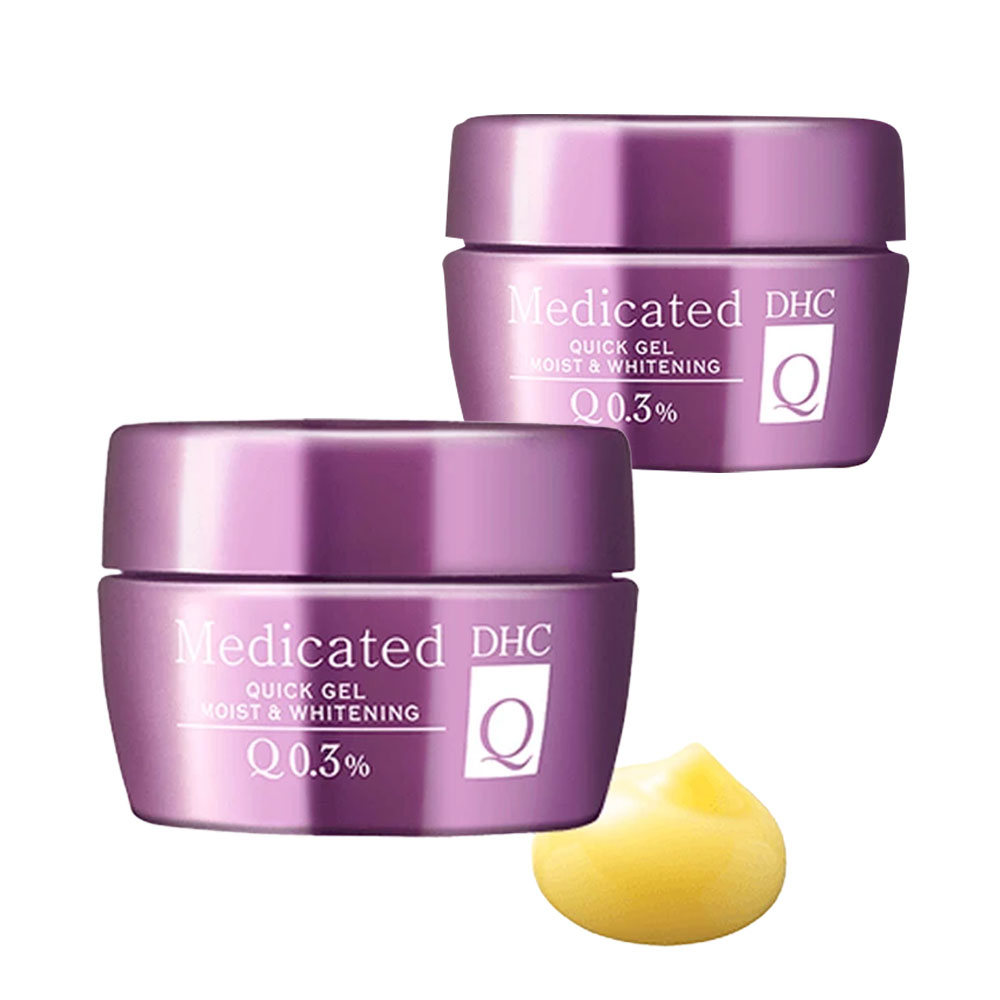 DHC 薬用Qクイックジェル モイスト＆ホワイトニング 50g ×2個セット オールインワンジェル 美白 保湿 エイジングケア dhc コエンザイムQ10 ビタミンC誘導体 シミ対策 乾燥対策 ハリケア 透明感ケア ヒアルロン酸 コラーゲン パラベンフリー DHC コスメ