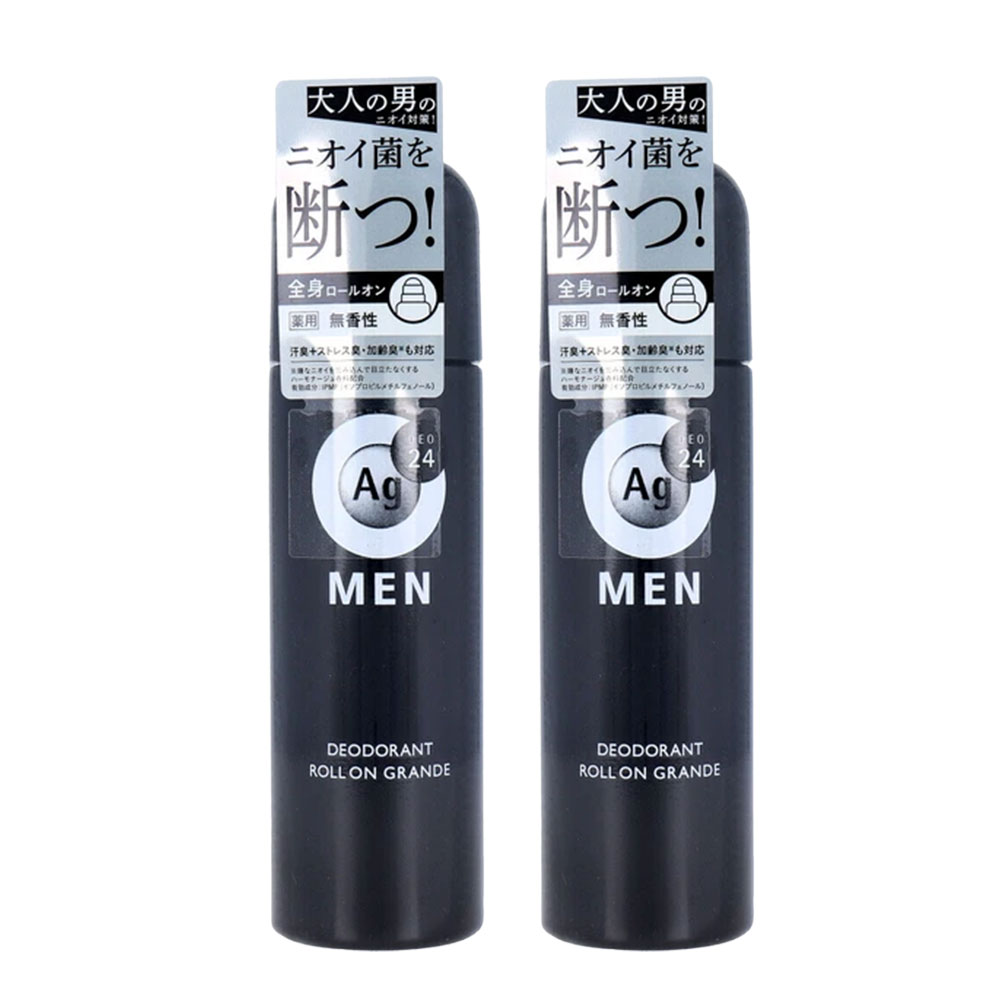 エージーデオ24メン メンズデオドラントロールオン グランデ 無香性 120mL ×2個セ...