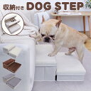 【19日20時~MAX40%OFFクーポン&P5倍!】ドッグステップ 収納 折りたたみ 滑り止め 2段 高さ20cm 小型犬 中型犬 犬の階段 ペット 犬 ステップ スエード生地 軽量 アイボリー ブラウン 足腰にやさしい 犬用介護用品【送料無料】(北海道・沖縄・離島配送不可)