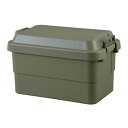 【5/5限定15%OFFクーポン&P5倍】収納ボックス 収納ケース 幅60cm 50L カーキ 耐荷重100kg ロック機能付取っ手 日本製 トランクカーゴ 玄...