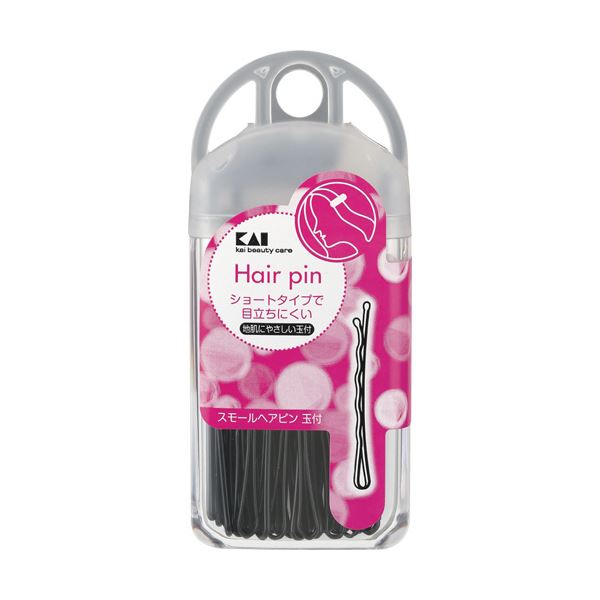 （まとめ）貝印 スモールヘアピン 玉付 約25g HL0104 1個 【×10セット】【送料無料】【北海道沖縄離島配送不可】