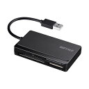 バッファロー USB2.0マルチカードリーダー/ライター ケーブル収納モデル ブラック BSCR300U2BK 1台【送料無料】【北海道沖縄離島配送不可】