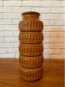 ★【全国送料無料】特大 ビンテージ 西ドイツ ファットラヴァ FATLAVA 花器 壺 花瓶 陶磁器 アート スターバースト アトミックデザイン 1960年代 ...