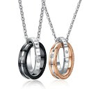 リング ペアネックレス ネックレス リングネックレス ステンレス アクセサリー プレゼント ジュエリー(4)