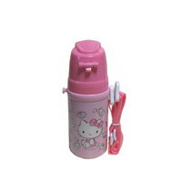 キャラクター 女の子向き 水筒 キティー ステンレス直飲みボトル ハロー キティー ステンレス水筒 直飲み ピンク色 水分補給 プール アウトドア